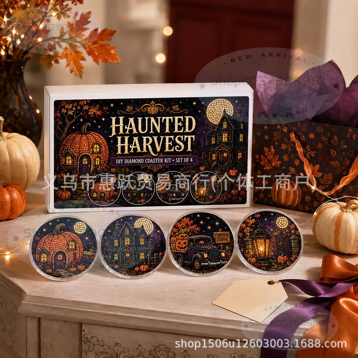 Art Crafting - Halloween Craft Night Diamond Art Coaster