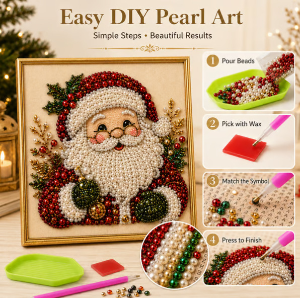 Art Craft Website - Christmas Pearl Diamond Painting Art Set