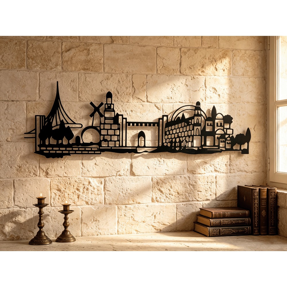 Art & Craft Kids Toys - CIFBUY Metal Wall Art Jerusalem Skyline