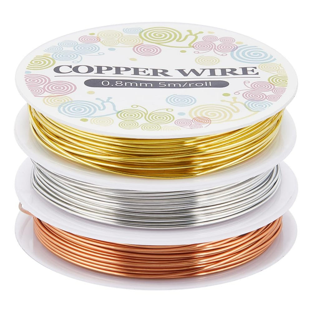 Art Craft Wire - 12.8M Copper Jewelry Wire 0.8mm 20