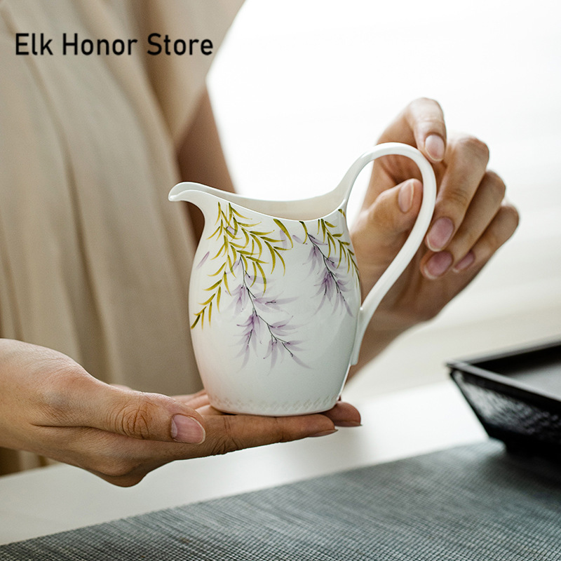 Art Craft Cup - 200ml Pure Hand-painted Wisteria Flower Art