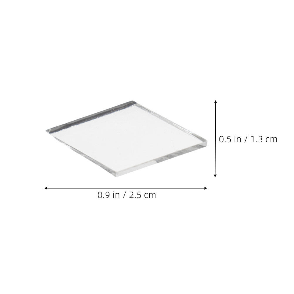 200Pcs Self Adhesive Rhombus M - Art Craft Mirror ulasan dan harga
