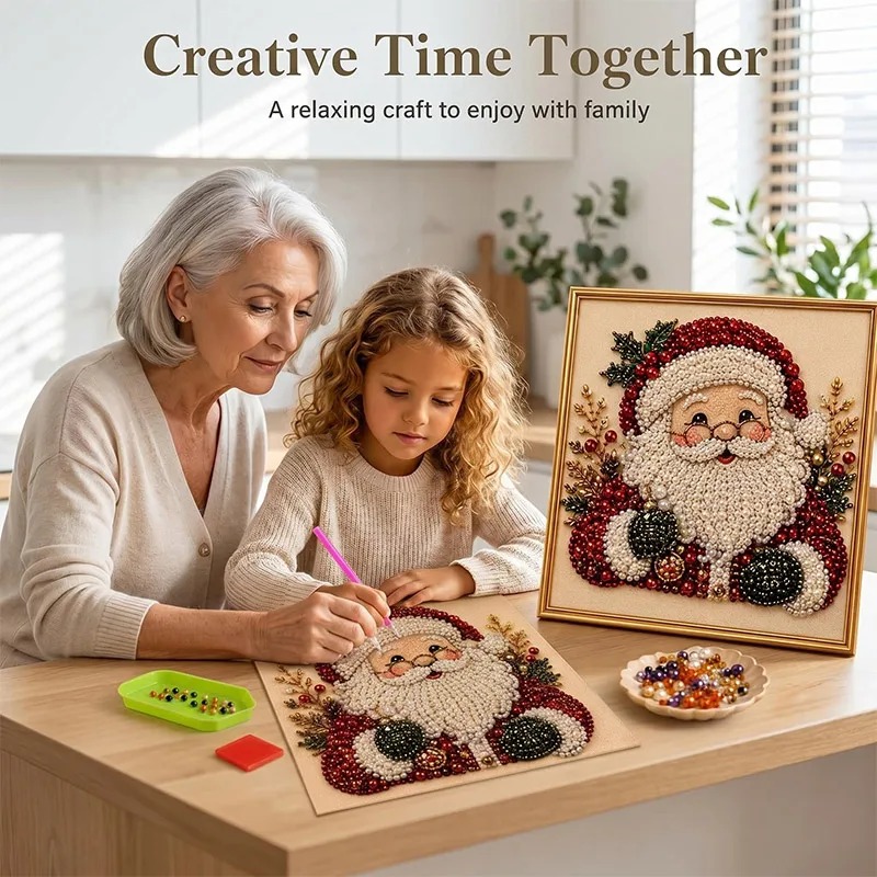 Christmas Pearl Diamond Painti - Art Craft Website ulasan dan harga