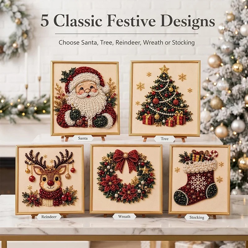 Christmas Pearl Diamond Painti - Art Craft Website ulasan dan harga