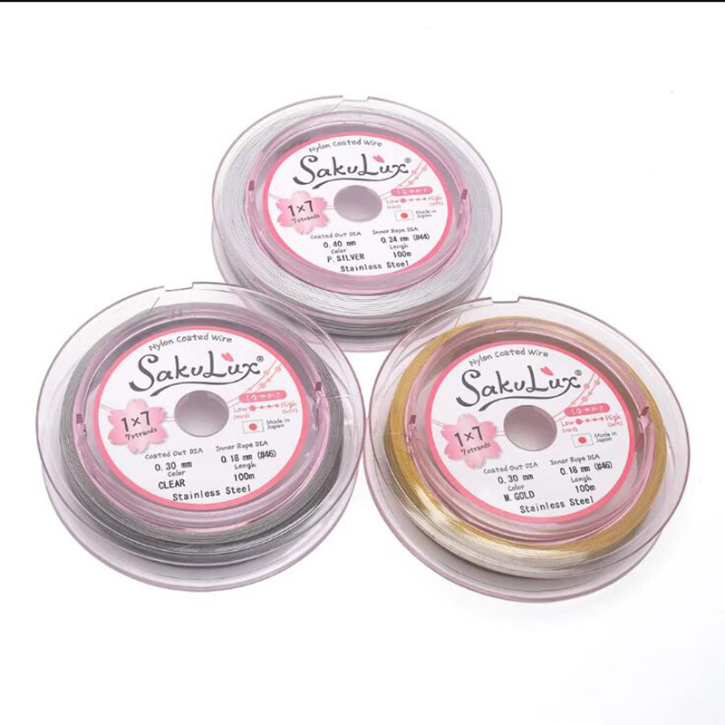 5M/roll 7-Strand Bead String W - Art Craft Wire ulasan dan harga