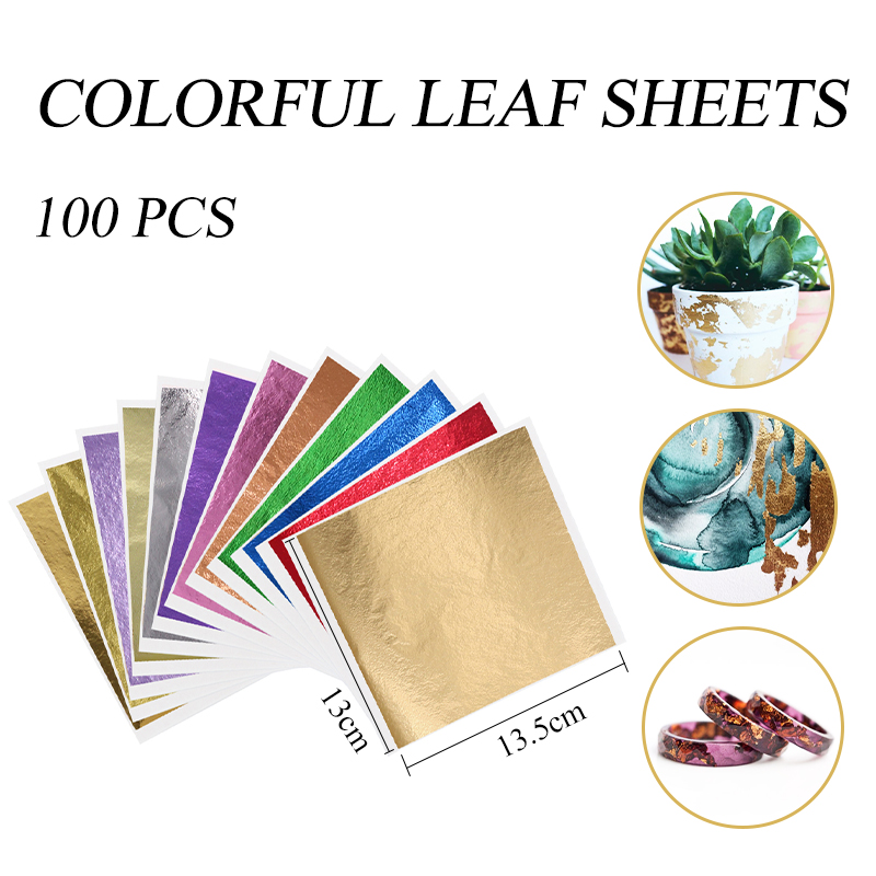 13x13.5cm Black Foil Paper Gol - Art Craft Leaves ulasan dan harga