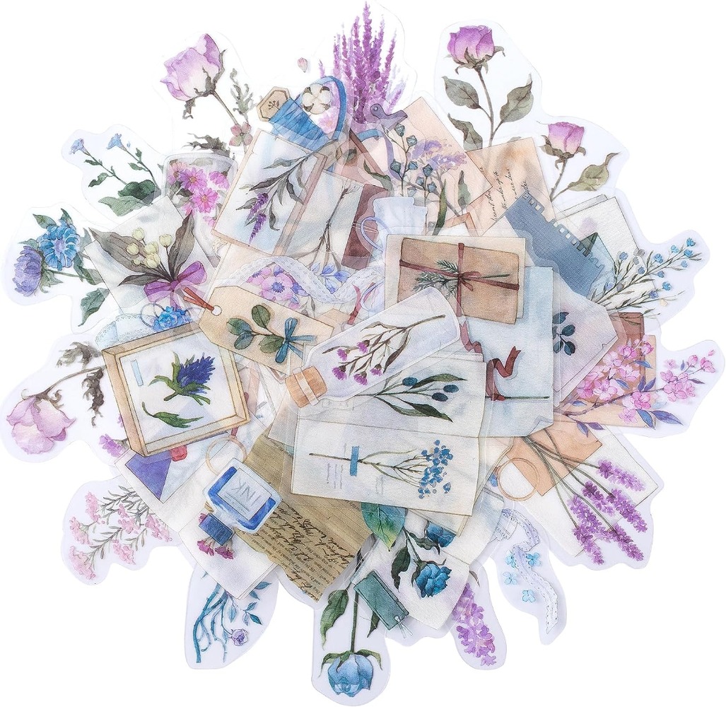 80PCS Lavender Scrapbook Stick - Art Craft Journals ulasan dan harga