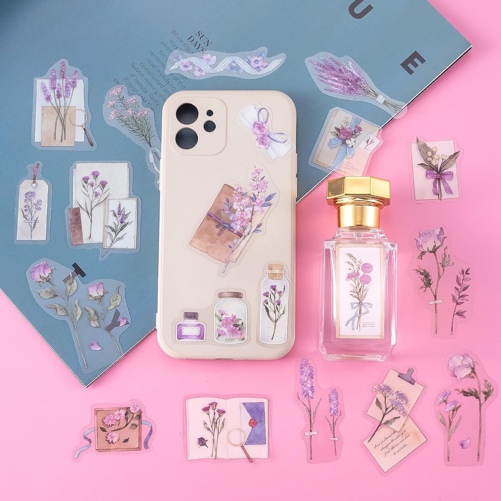 80PCS Lavender Scrapbook Stick - Art Craft Journals ulasan dan harga