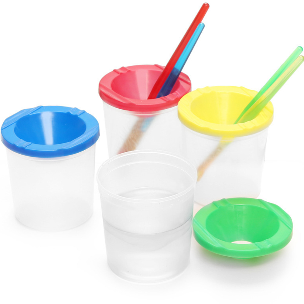 Paint Cups with Colored Lids P - Art Craft Cup ulasan dan harga
