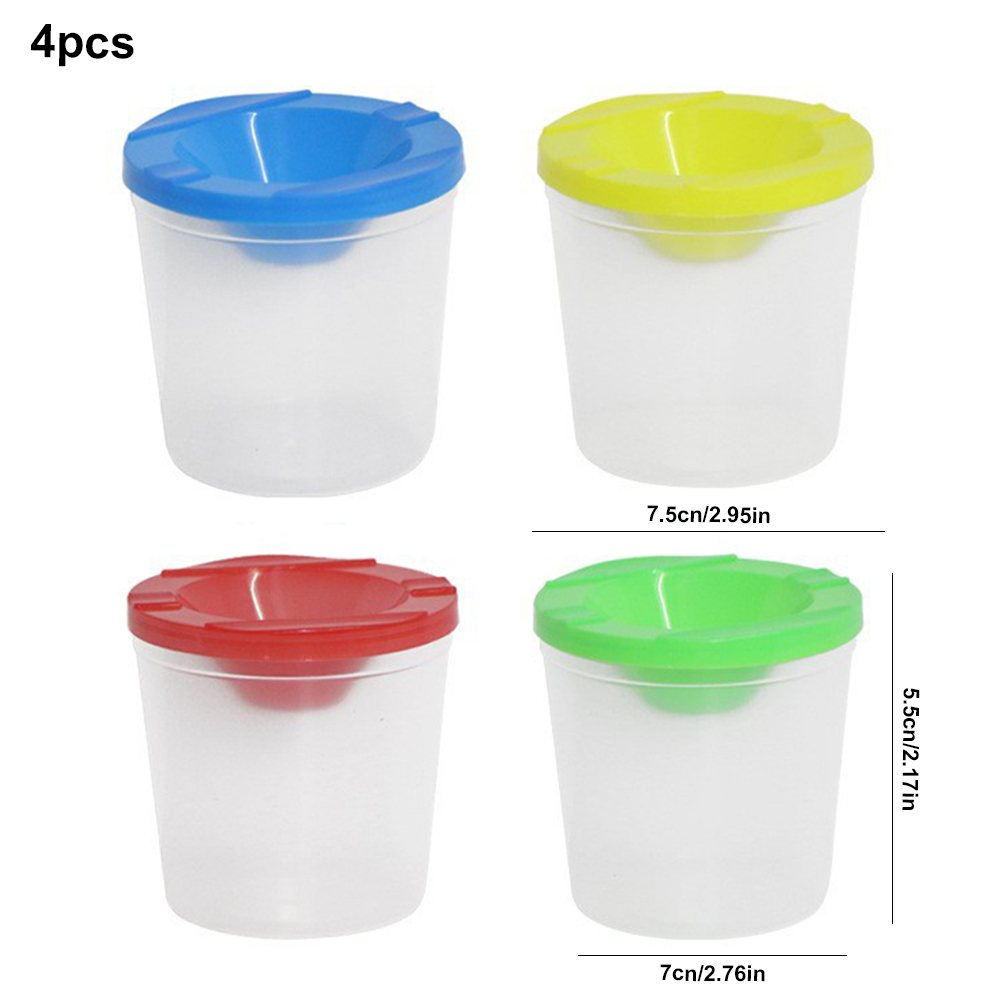 Paint Cups with Colored Lids P - Art Craft Cup ulasan dan harga