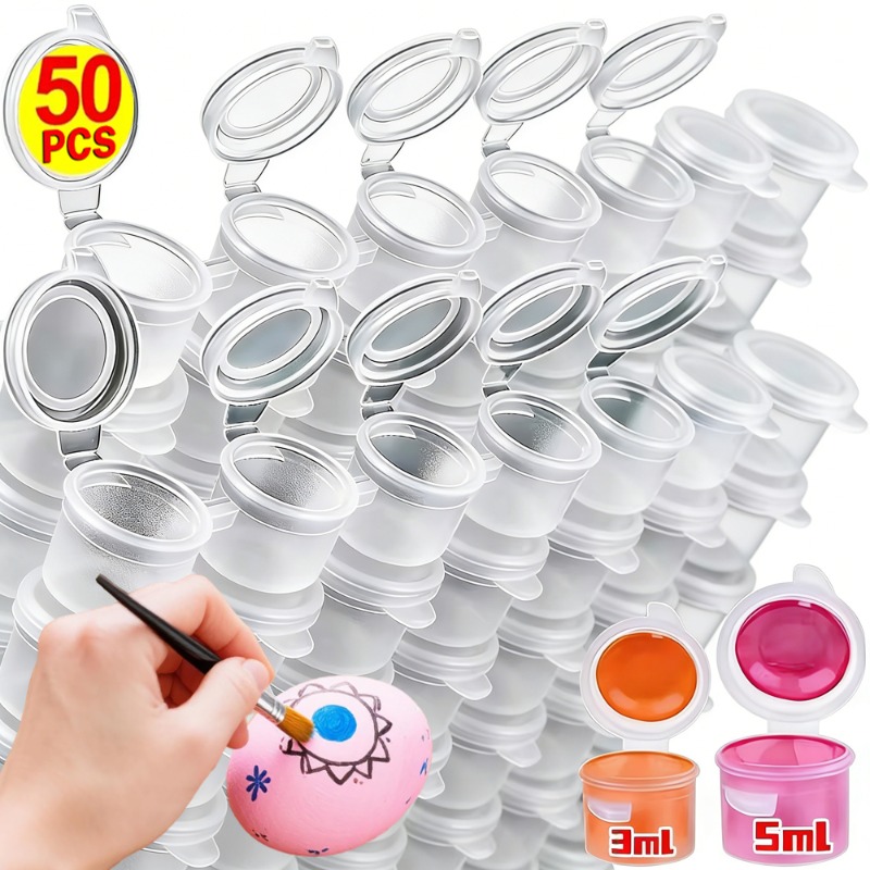 10/30/50PCS Empty Paint Pots M - Art Craft Cup ulasan dan harga