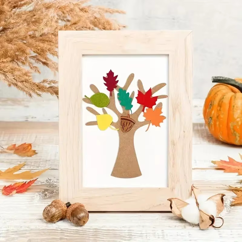 96Pcs Fall Tree of Thanks Felt - Art Craft Leaves ulasan dan harga