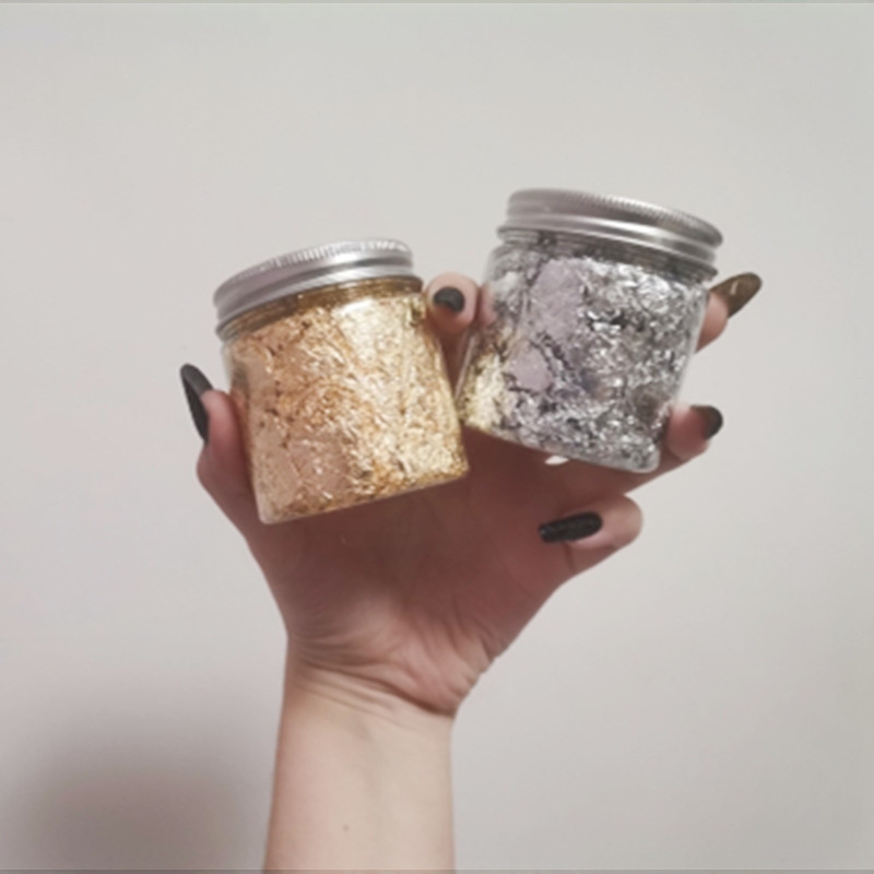 Imitation Rose Gold Silver Cop - Art Craft Leaves ulasan dan harga