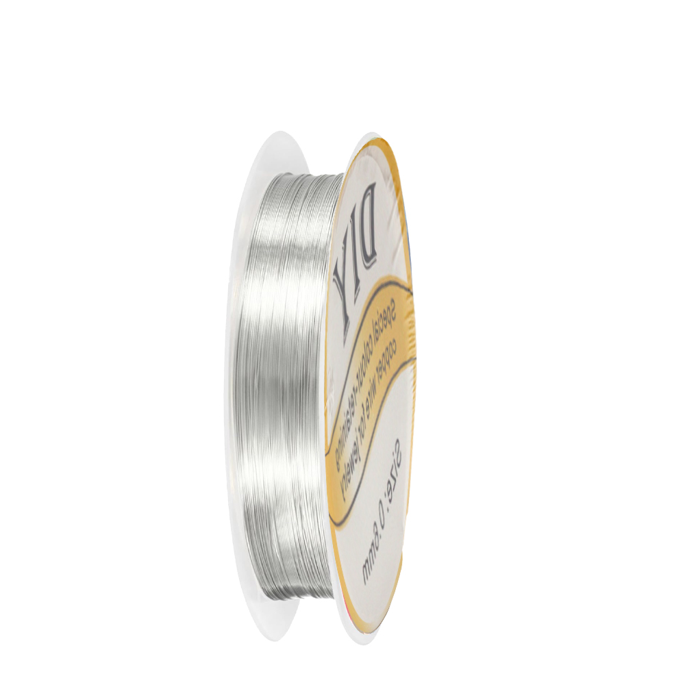 1Roll Silver Copper Wire 0.3/0 - Art Craft Wire ulasan dan harga