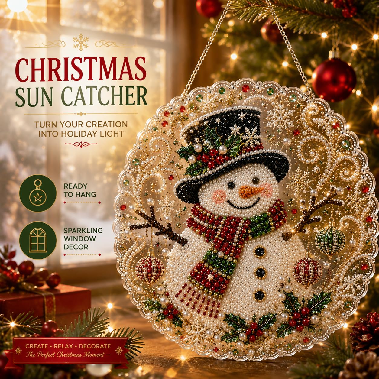DIY Christmas Pearl Art Diamon - Art Craft Website ulasan dan harga