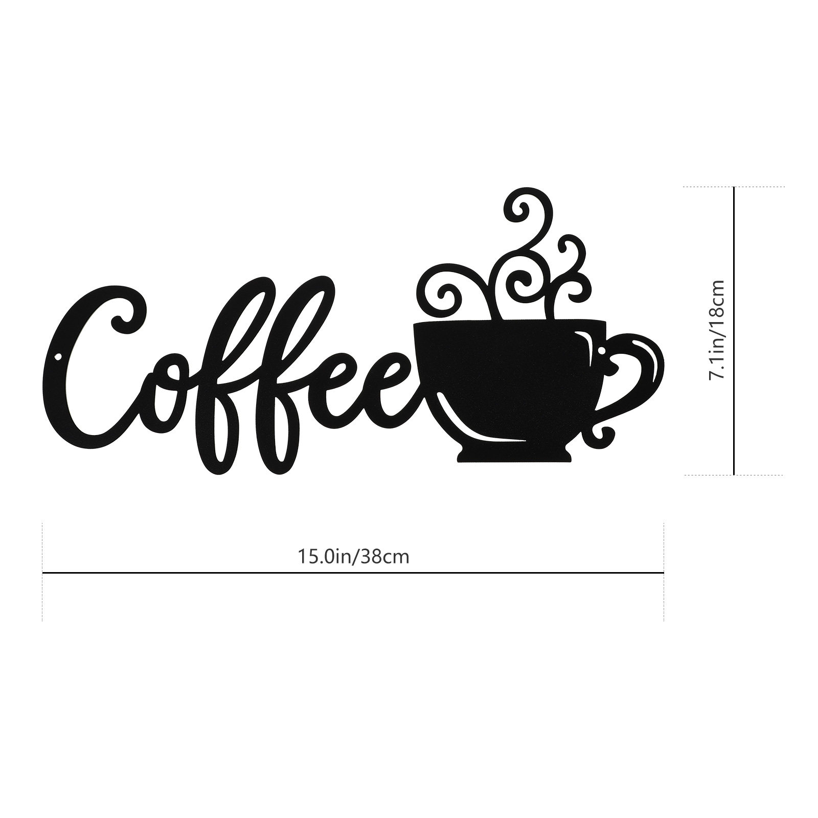 1Set Coffee Cup Pattern Wall P - Art Craft Cup ulasan dan harga