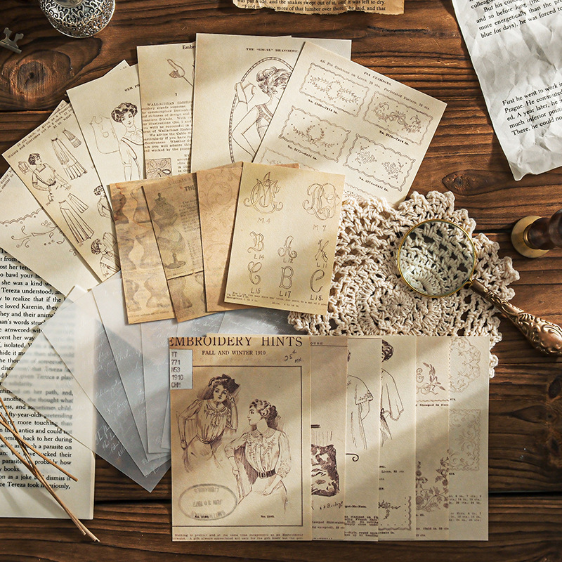 Vintage Scrapbooking Craft Pap - Art Craft Journals ulasan dan harga