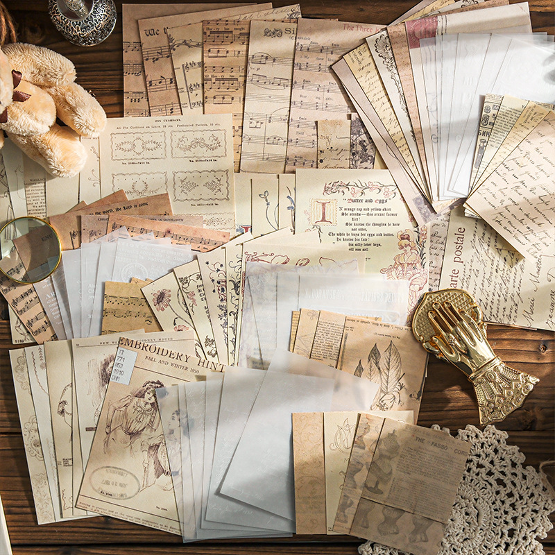 Vintage Scrapbooking Craft Pap - Art Craft Journals ulasan dan harga