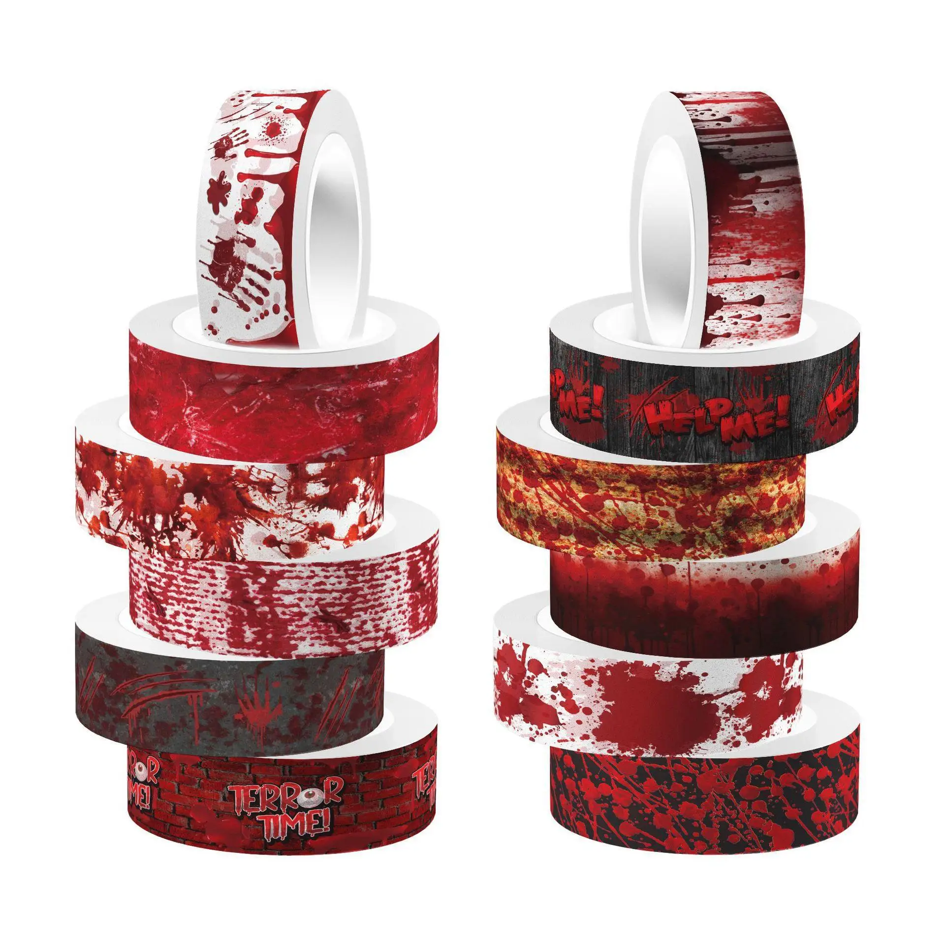 Halloween Bloody Hand Bleeding - Washi Tape Rolls ulasan dan harga