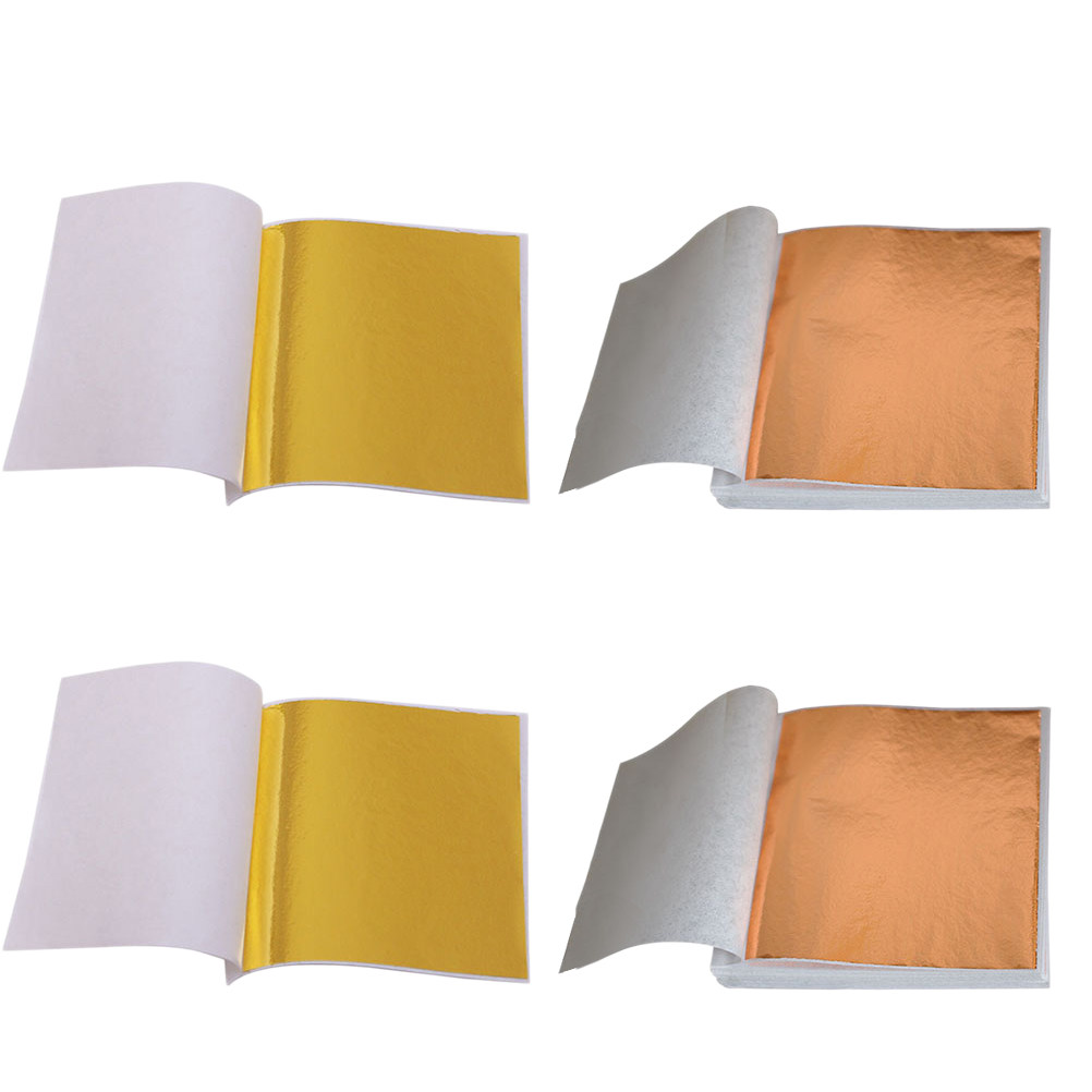 200Sheets Gold Leaf Foil Paper - Art Craft Leaves ulasan dan harga