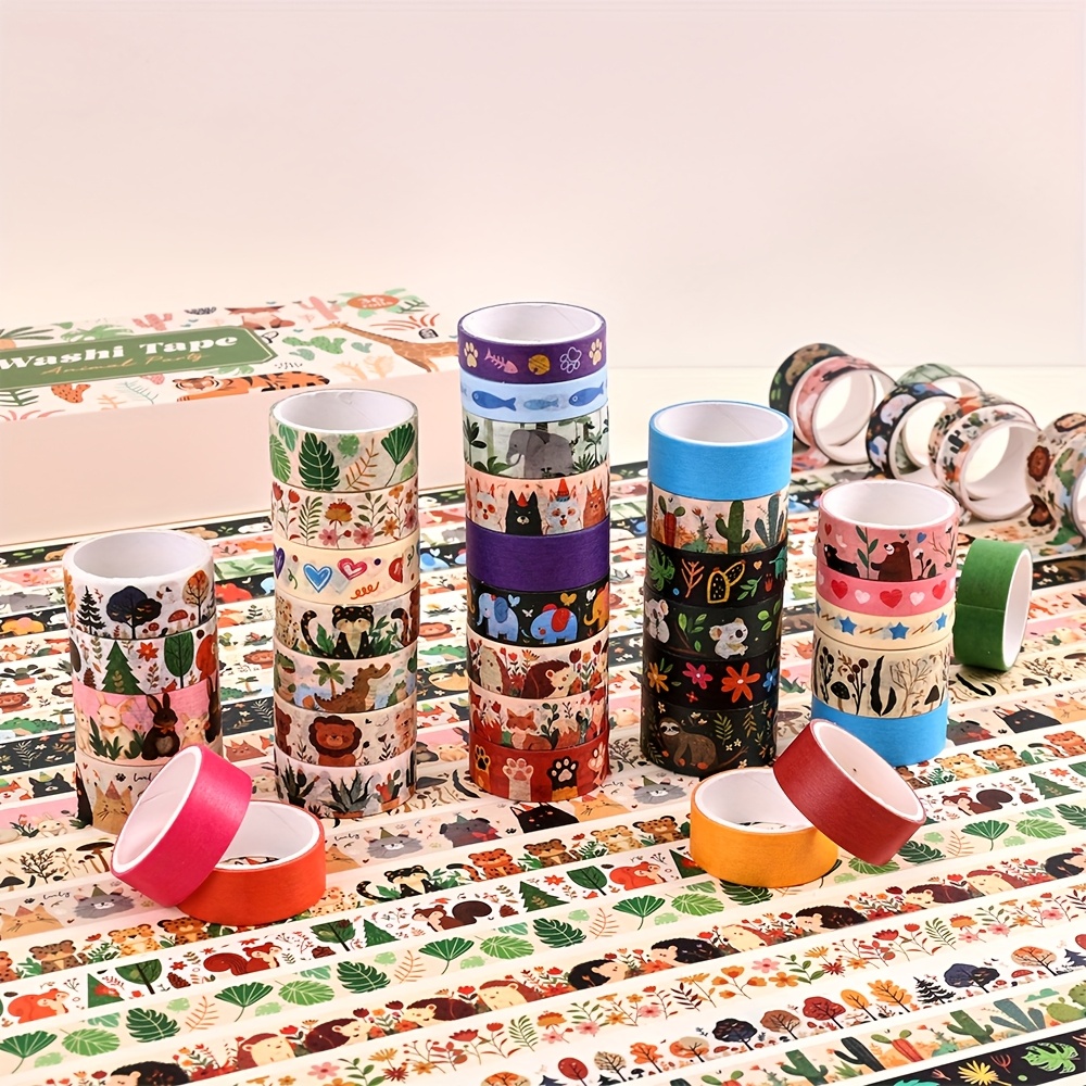36 Rolls Vintage Animal Party  - Washi Tape Rolls ulasan dan harga