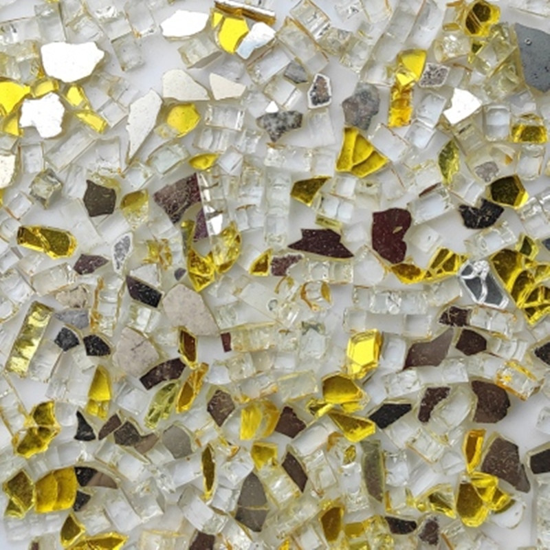 100g Mixed Color Crystal Glass - Art Craft Mirror ulasan dan harga