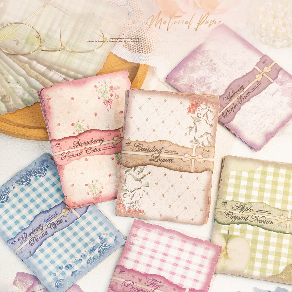 30sheets Vintage Scrapbook Pap - Art Craft Journals ulasan dan harga