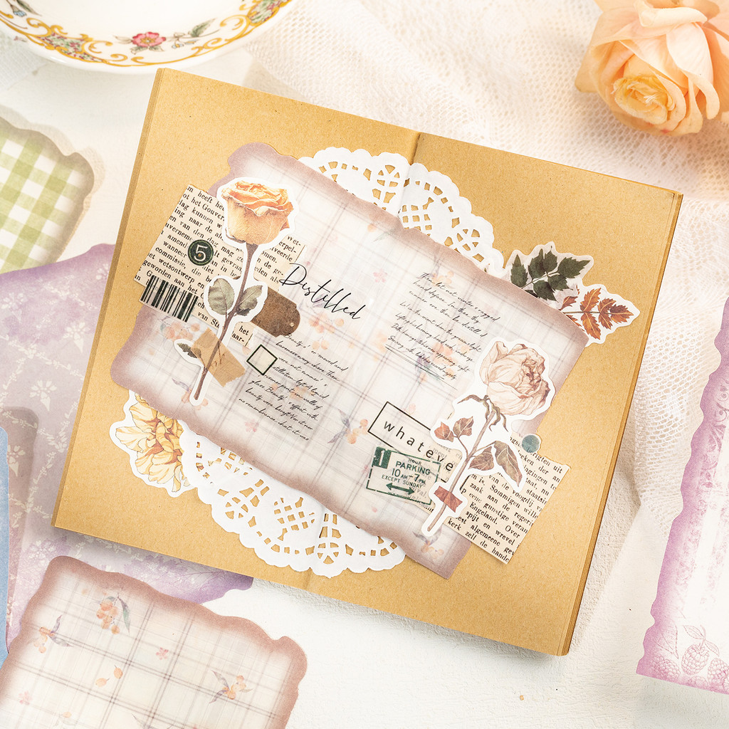30sheets Vintage Scrapbook Pap - Art Craft Journals ulasan dan harga