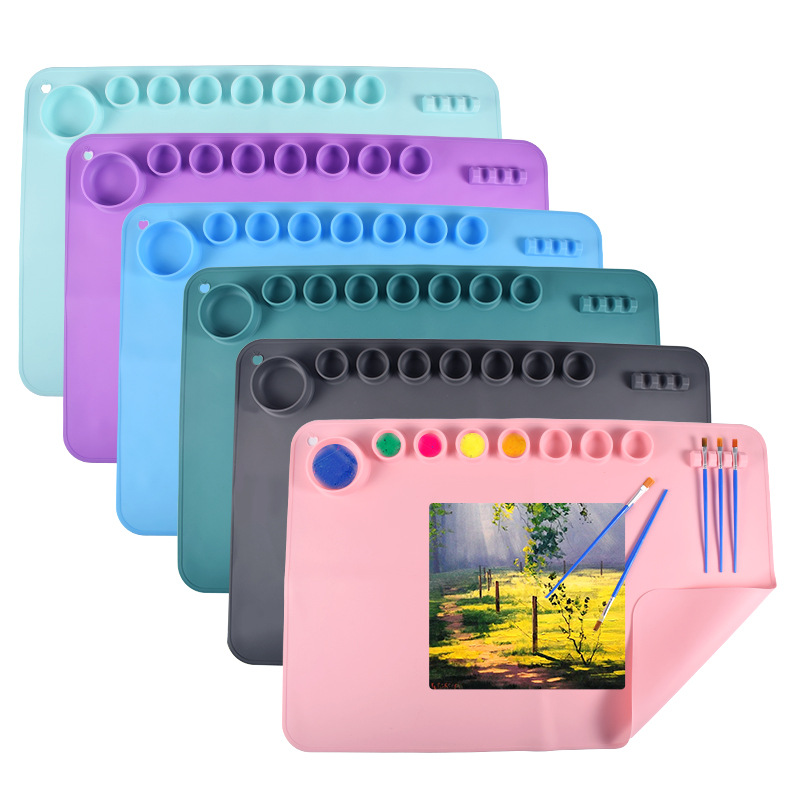 60X40cm Silicone Painting Mat  - Art Craft Stick ulasan dan harga