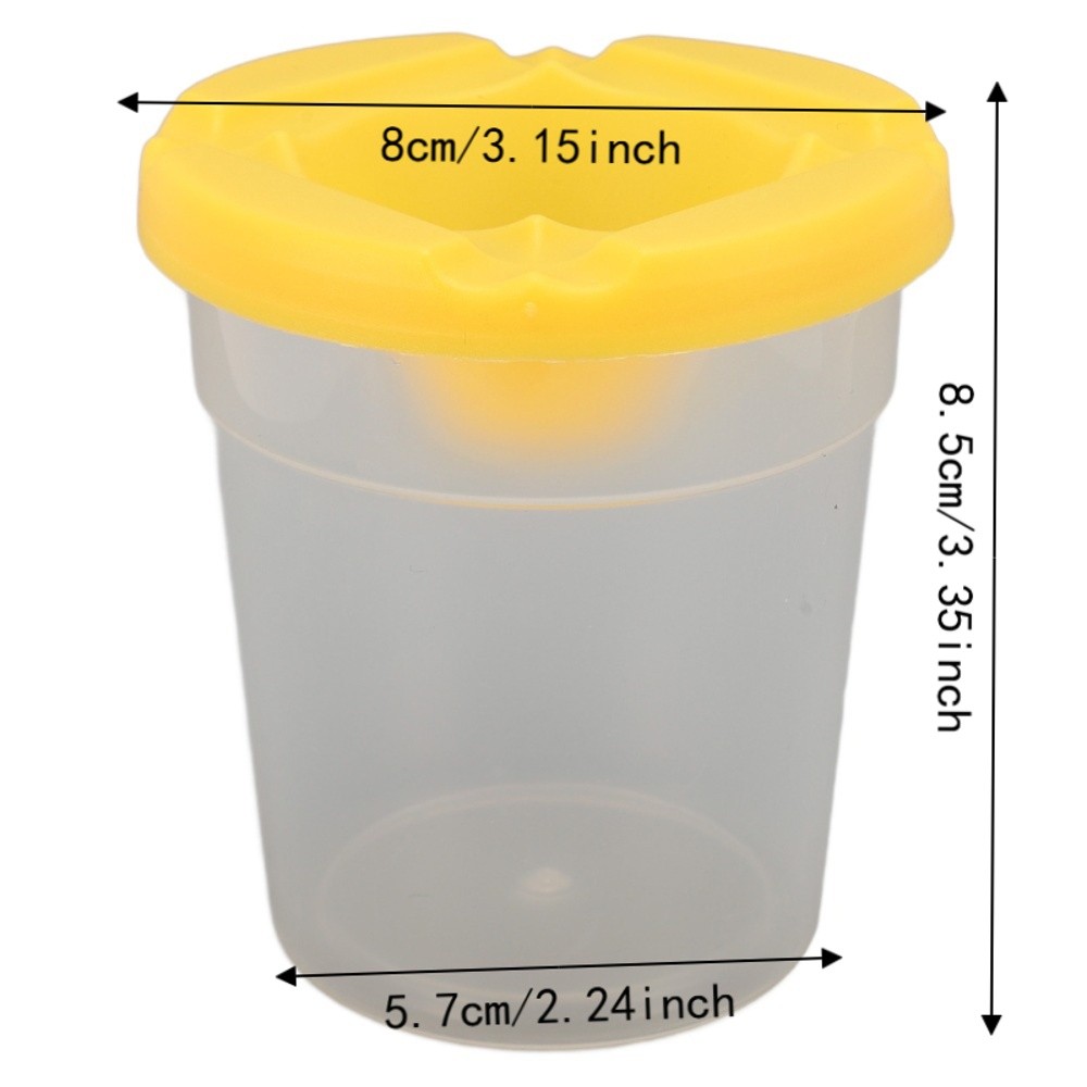 5pcs Colored Lids Spill Proof  - Art Craft Cup ulasan dan harga