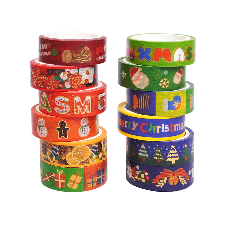 12 Rolls Of Vintage Christmas  - Washi Tape Rolls ulasan dan harga
