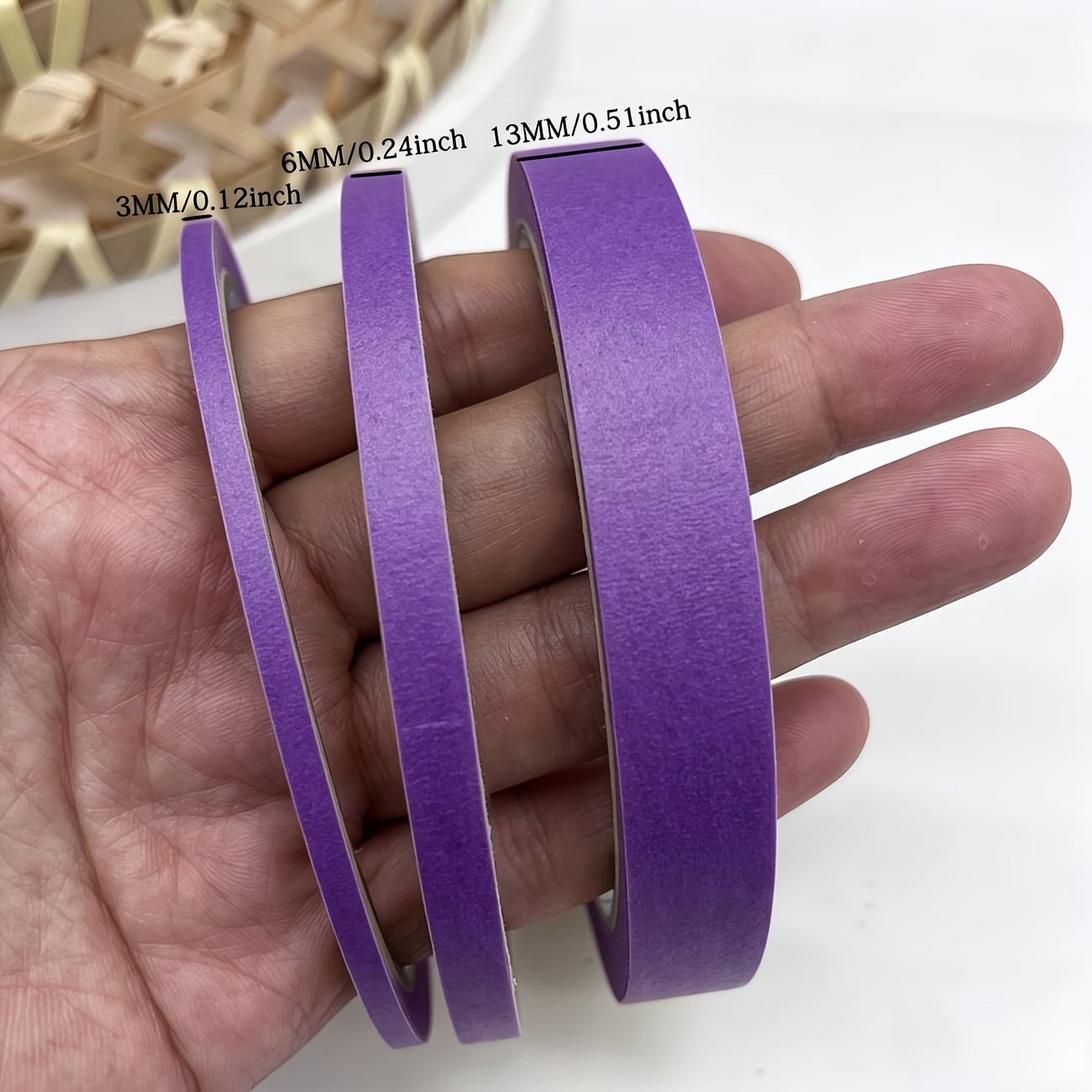 3/6 Rolls Purple Masking Washi - Washi Tape Rolls ulasan dan harga