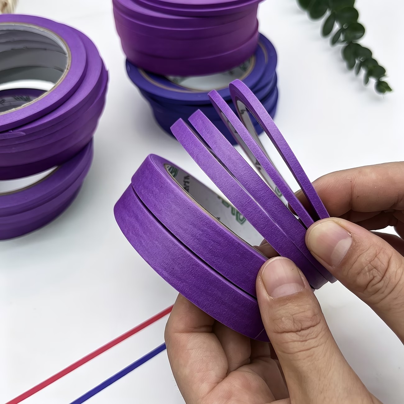 3/6 Rolls Purple Masking Washi - Washi Tape Rolls ulasan dan harga