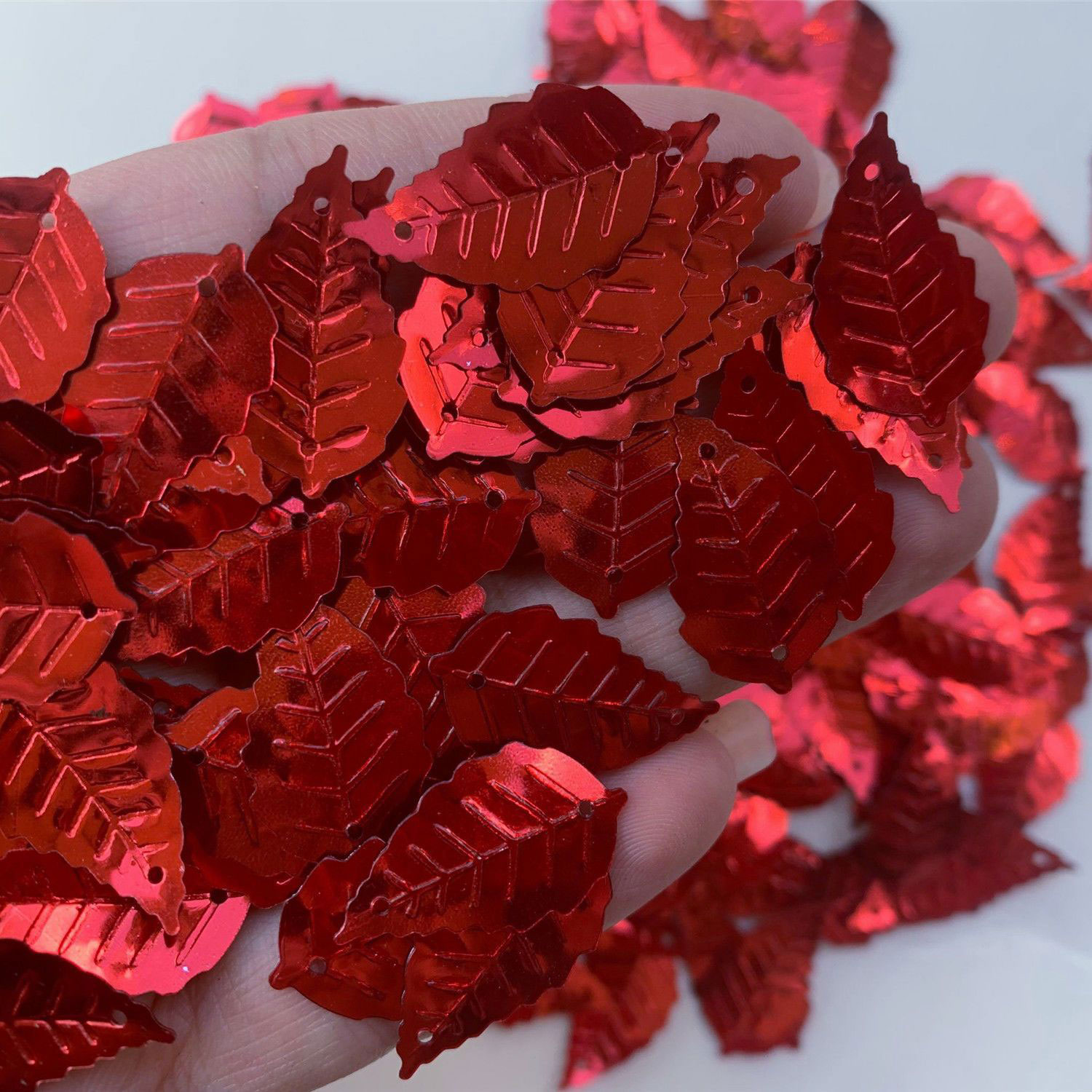 16mm 25mm PVC Leaf Sequins Loo - Art Craft Cup ulasan dan harga
