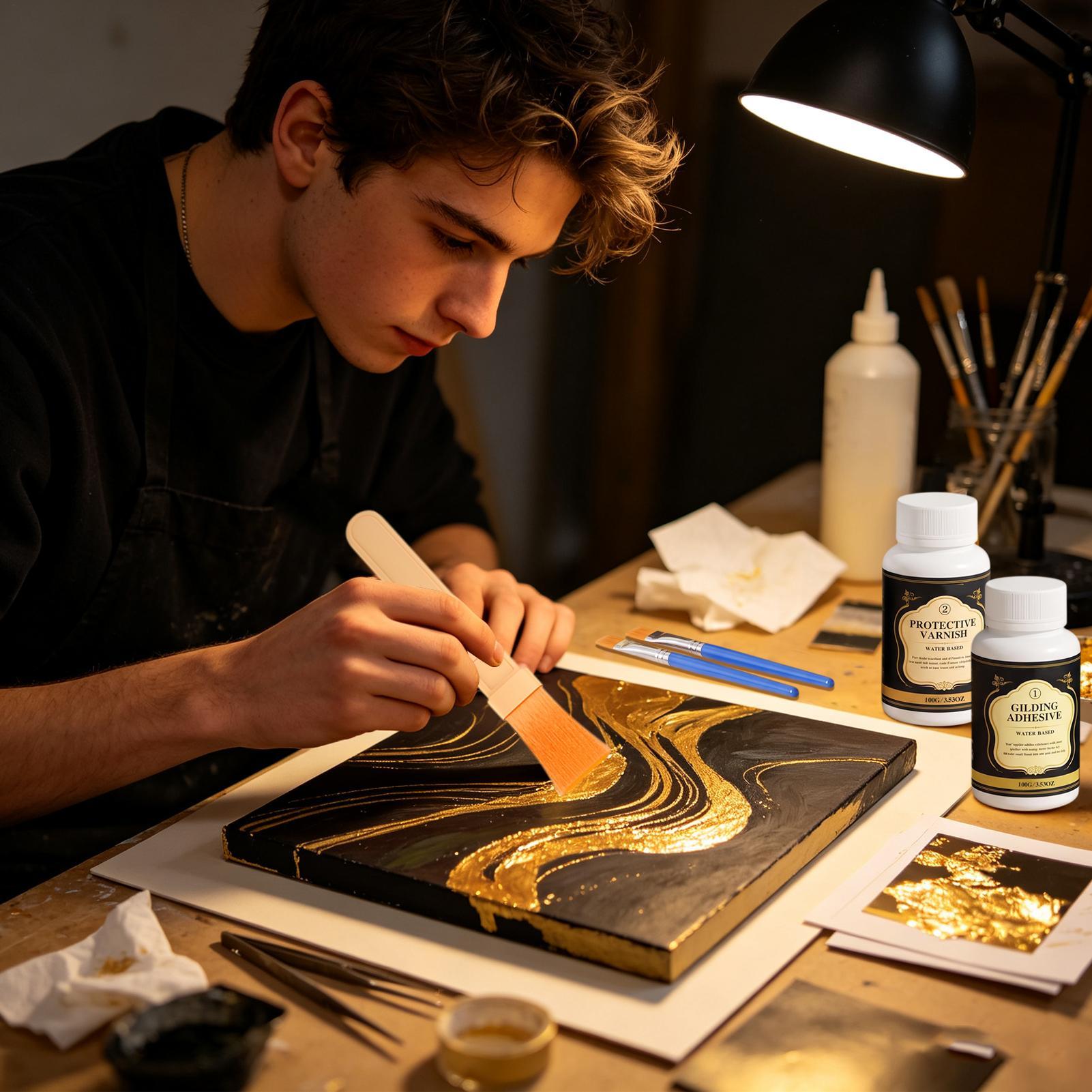Gilding Adhesive Water-Based L - Art Craft Leaves ulasan dan harga