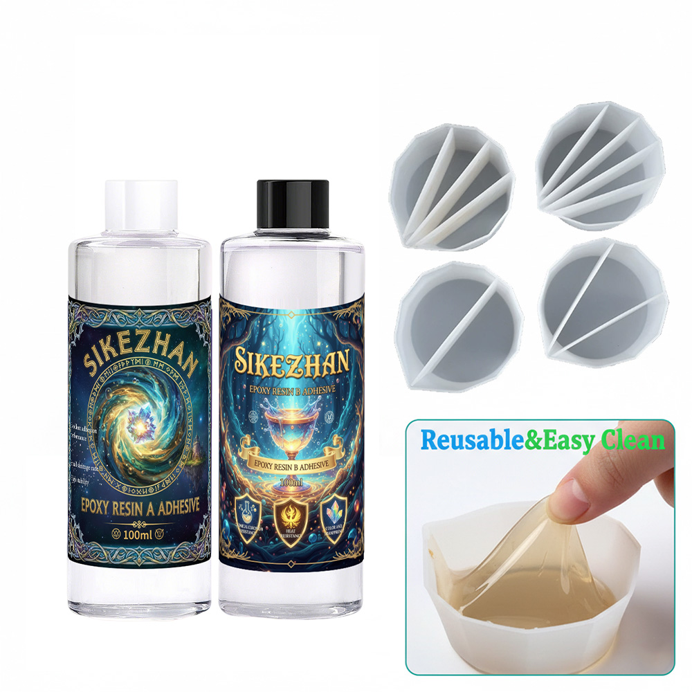 Epoxy Resin Kit with 4 Silicon - Art Craft Cup ulasan dan harga