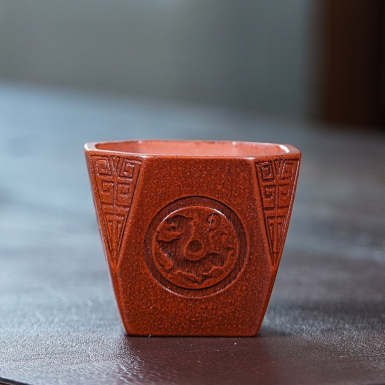 Yixing Zisha Handmade Peach Po - Art Craft Cup ulasan dan harga