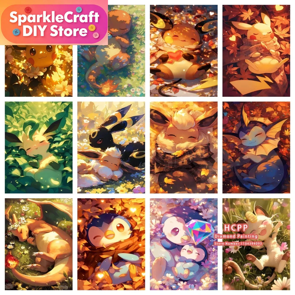 1pc frameless Cartoon Pokemon  - Art Craft Website ulasan dan harga