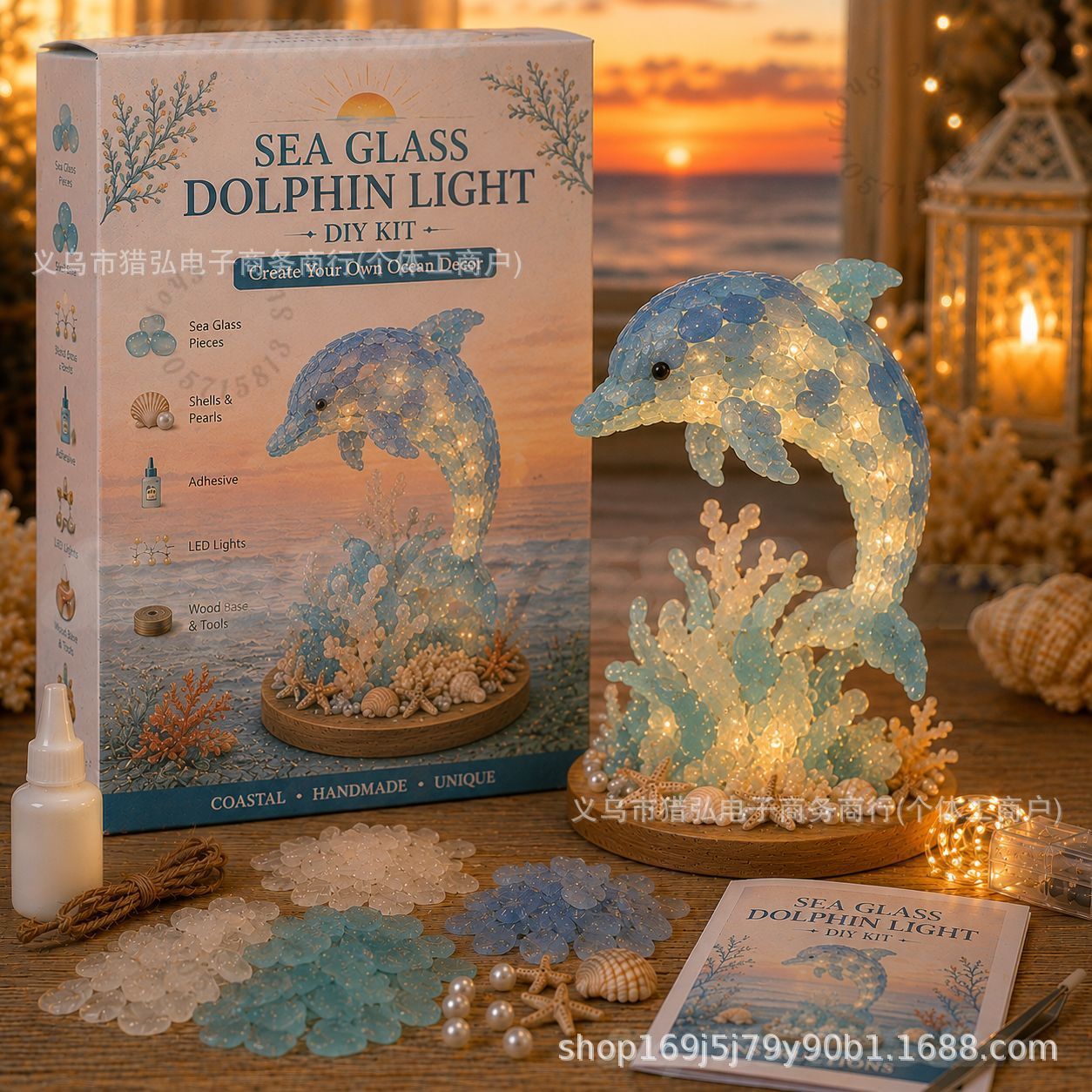 DIY Sea Glass Jellyfish Light  - Art Crafting ulasan dan harga