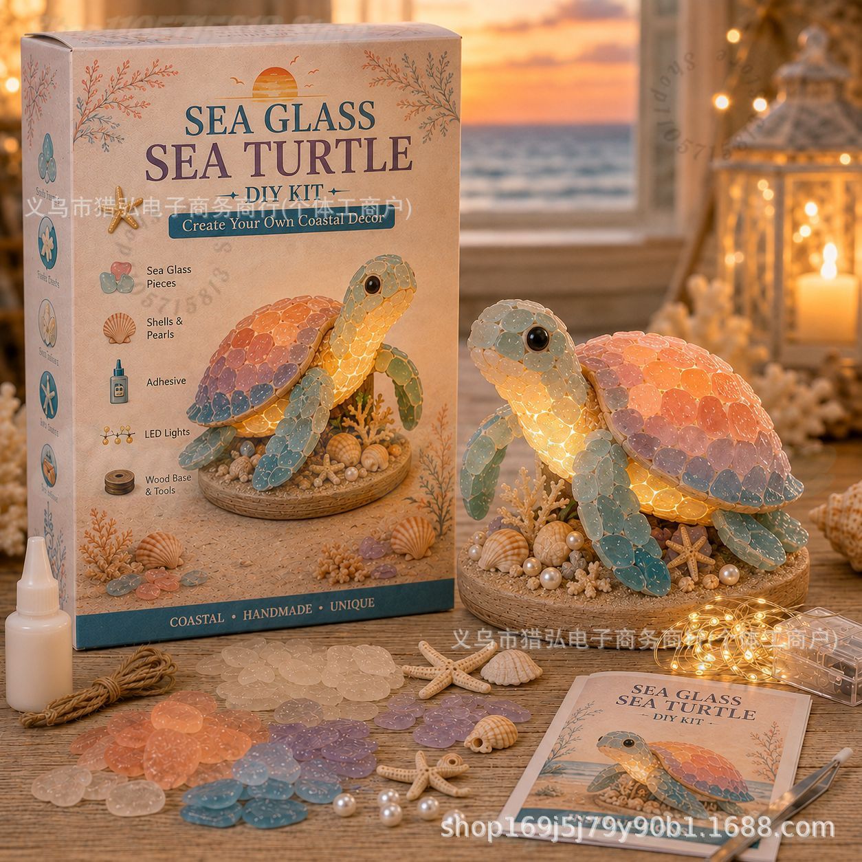 DIY Sea Glass Jellyfish Light  - Art Crafting ulasan dan harga