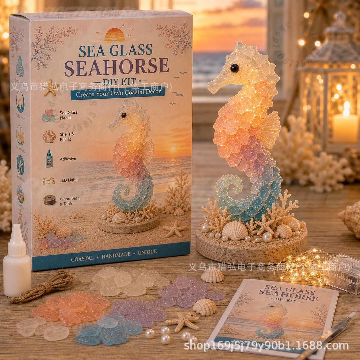 DIY Sea Glass Jellyfish Light  - Art Crafting ulasan dan harga