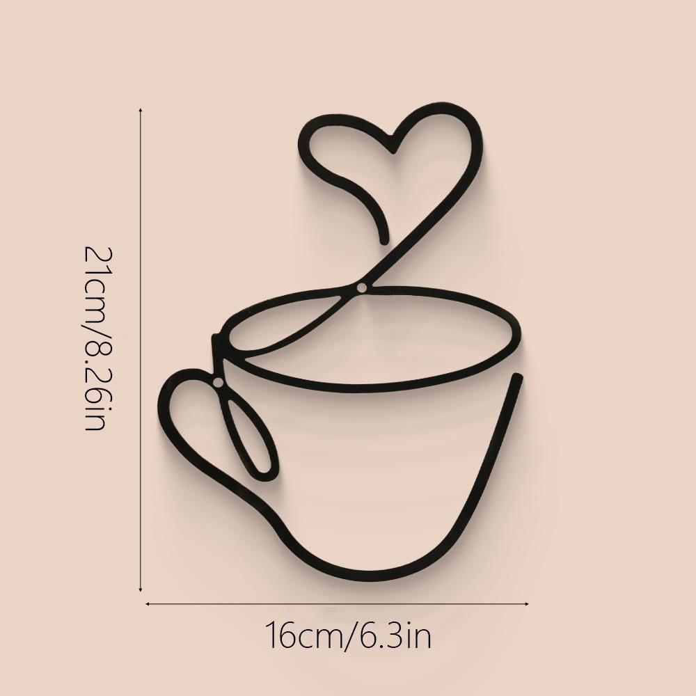 3-Piece Creative Coffee Wall H - Art Craft Website ulasan dan harga