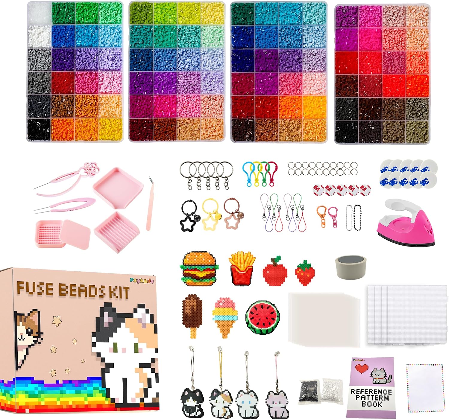 Fuse Beads Kit-Easy DIY-96 Col - Art Crafting ulasan dan harga