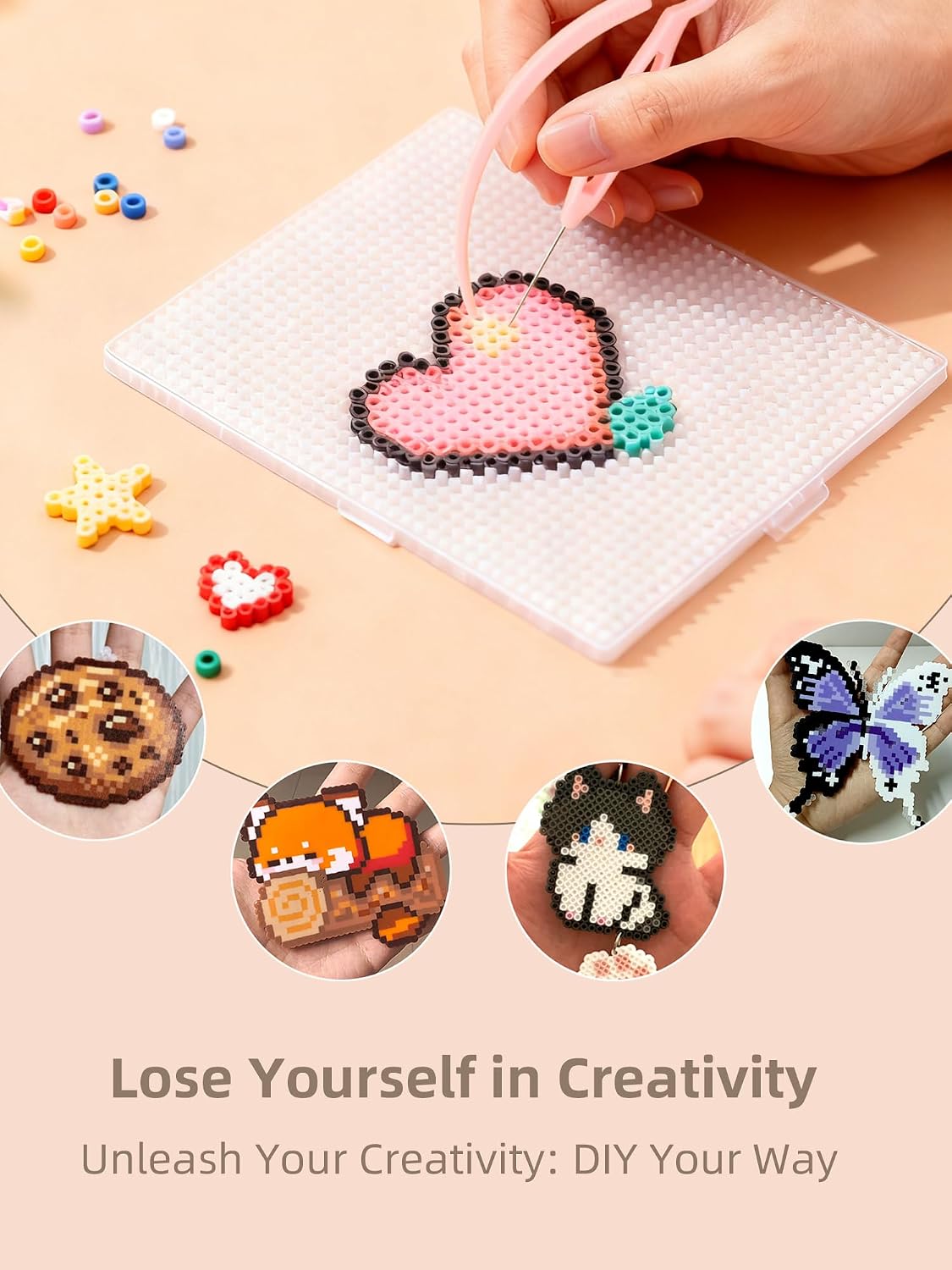 Fuse Beads Kit-Easy DIY-96 Col - Art Crafting ulasan dan harga