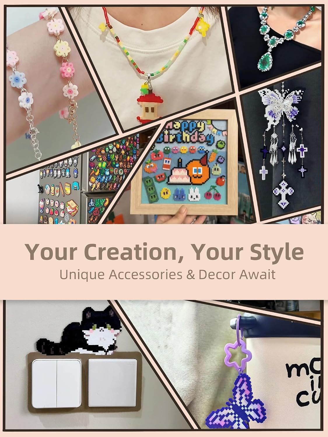 Fuse Beads Kit-Easy DIY-96 Col - Art Crafting ulasan dan harga